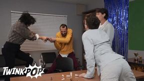 TWINKPOP - Luke Connors Gives Troye Dean A Deep Fuck Against The Wall And Finishes With A Wet Cumshot