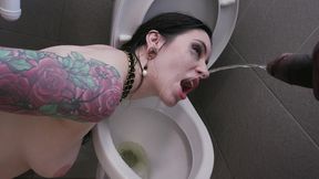 horny anna de ville offers dap and tap with pee shower to 4 workers ah325