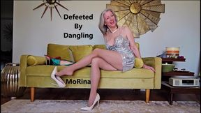 Defeeted By Dangling - MoRina femme fatale pantyhose crossed legs dangling executrix masturbation games