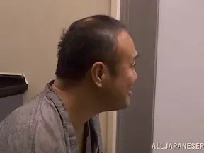 Old Man Fantasizing Sniffs Panties Gets Fucked by Lustful Girl