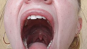 Sleepy Blonde Yawns! MP4