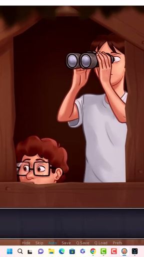 Summertime saga - Johannes and Erik watched Iwanka ...Iwanka gave Johannes a blow job on camera   Clip 2