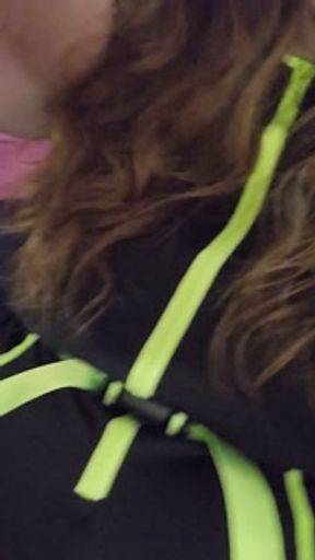 Sexy BBW smokes and shows off rave outfits