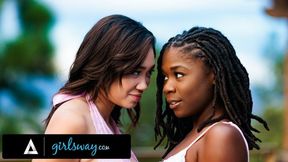Intense Lesbian Lovers Ravish Each Other's Bodies Before Their Dreamy Wedding Night