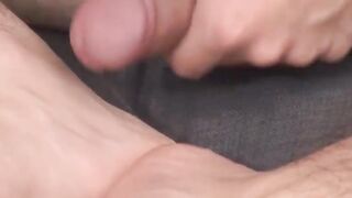 sexy Beliar loves sniffing his smelly socks while jerking off