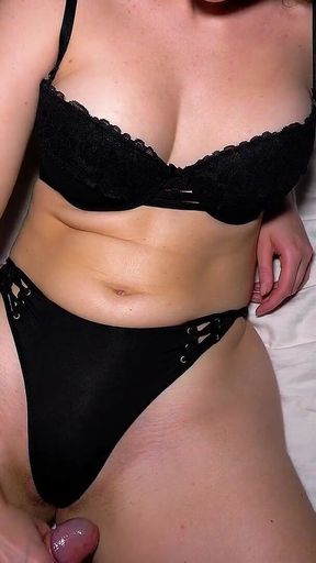 POV Missionary Condom Fuck - I Squeeze Every Drop of Cum on My Belly - Programmerswife