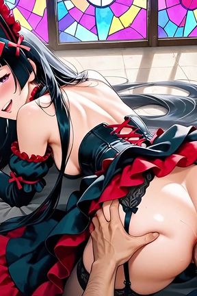 Rory Mercury Seduced Yohji Itami Right in the Temple in the Ai Adaptation of Gateway