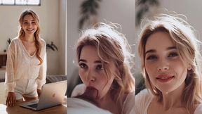 better than a coffee break: a cum break (ai-generated)