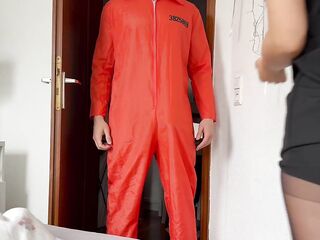 Stepsis gets Banged Hard and Stepbro Cums Twice on Halloween