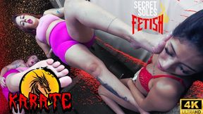 KICKING MY SLUT SLAVE #FULL VIDEO #KARATE #WITH SUBTITLES