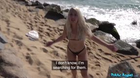 Public Sex VOLLSTÄNDIGES VIDEO - Blonde Strandbabe im Bikini hat RISKANTEN SEX IN DER ÖFFENTLICHKEIT