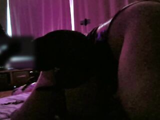 Groaning Sissy in Latex Hood Bound Up and Banged by Headmistress with a Belt On