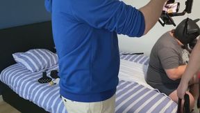 French Pegging – Behind the scenes A subscriber came to be humiliated and fucked hard with a deep strap-on