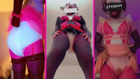 Diaper Sissy outfit show off compilation + Bonus clip!