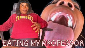Professor Vored ft Queen Ava - A same size vore scene featuring: mouth fetish, big belly, femdom pov, brat girls, tongue fetish, digestion, and student fetish - 1080 MP4