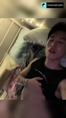 [AMWF] Blonde Woman Sucks Chinese Student's Cock Fresh Off Plane Then They Fuck Hard