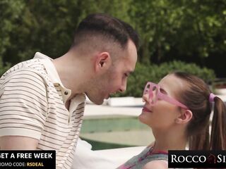 ROCCO SIFFREDI - Pigtailed Student Smashed By BIGGEST COCKED Teacher - Baby Doll /