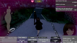 Secret Flasher Sereka Seleka who exposes herself in a naked coat so as not to be found