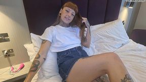 pee desperation with my human toilet slave