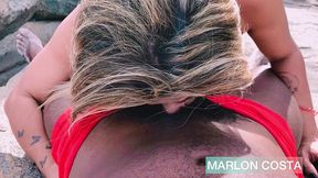 levei a safadinha do forro pra praia de nudismo no rio de janeiro e meti pau nessa gostosa