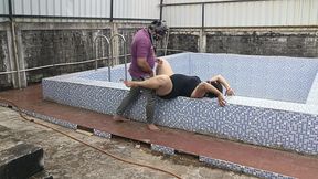 Indian Telugu Romantic Couple Enjoying Sucking Doggy Style Hard-core Fucking In Swimming Pool Telugu-Fuckers