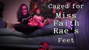 Miss Faith Rae's enslaved feet get worshipped in tight confines, POV femdom delight.