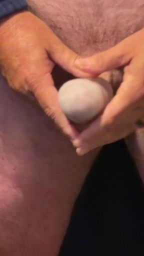 Precum and Edging Eating Premature Ejaculation Cum