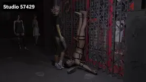 Women Take Turns Making Him Smell Their Feet And Cum, BDSM