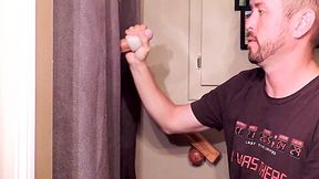 Hung Straight curious guy tries out my gloryhole