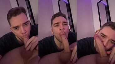 Sucking my Boyfriend's Cock and Teasing You