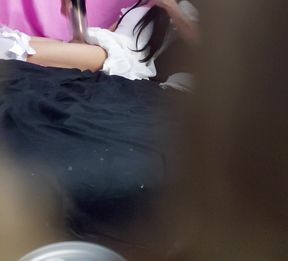 Step bro snooping on his hung trans sis again