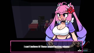 FNAF Fremy's Nightclub Where I think Purple Guy turned into a Purple Girl or something o_O?