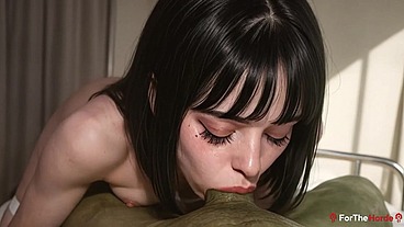 Orc was absolutely bursting to cum and desperately needed to screw someone, so he banged a petite Asian nurse at the hospital in every hole!! [AI]