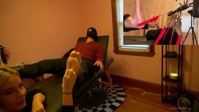 Antickl Tickled by Princess Isabella - Female Tickling Male Feet With Feather Tickling And Red Fingernail Tickling MP4