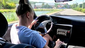 Emma tests the car's durability with her terrible driving