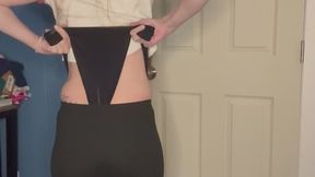 SluttySarah gives herself Wetwillies and Wedgies