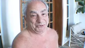 Older Man's Cock Sucked by Young Lady