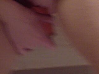 Nika in a washroom and her play with twat