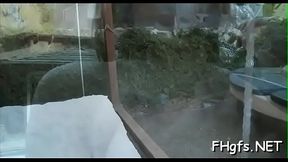 Insatiable brunette Lexi Bloom gets rudely fucked