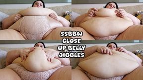SSBBW Close Up Belly Jiggles