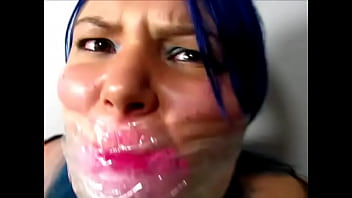 Bound BBW Heavily Gagged With Dirty Panties