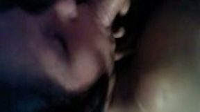 Lazy looking and quite used brunette housewife wanked and sucked dick