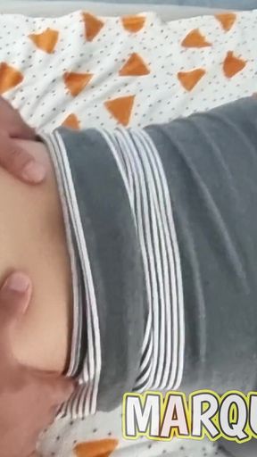 Cumming In My Wife's Girlfriend's Pussy. Threesome Sex