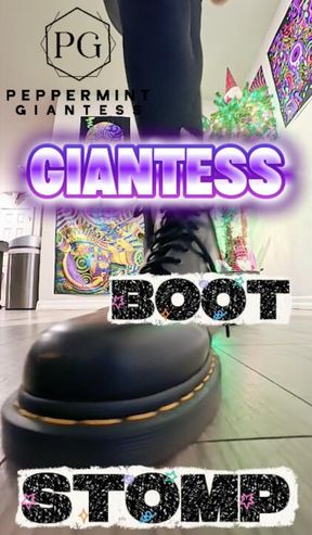 6'7 Giantess in Doc Martens STOMPING HARD – **** Slow-Mo Stomps