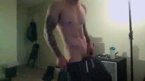 College Hunk Jesse Dropping Shorts