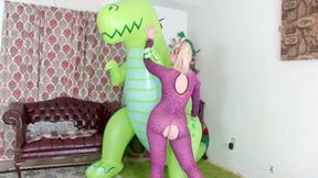 Giant T-rex Dinosaur Hump, Blowjob, Fucking, Smoking & Popping!