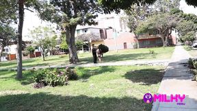 Hot Peruvian Chibola gets her ass pounded in doggy style