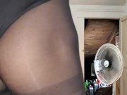 CD Michelle In Black Leotard Pantyhoes