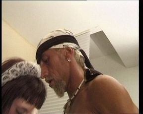 Hot Nanny Gets Naked and Horny and Ass Riding Old Man's Huge Cock