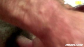 ScambistiMaturi Dirty Italian Mature Hardcore Gangbang In Rough Foursome AMATEUREURO